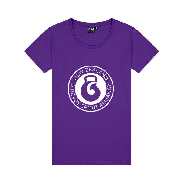 NZGSA T-Shirt (Large Logo) - Women's Cloke Silhouette T-Shirt Thumbnail