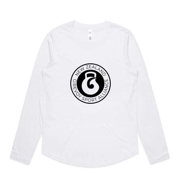 Long Sleeved T-Shirt (Large Logo) - AS Colour Womens Curve Longsleeve Tee Thumbnail