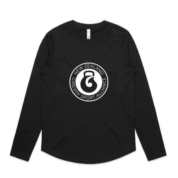 NZGSA Long Sleeved T (Large logo) - AS Colour Womens Curve Longsleeve Tee Thumbnail